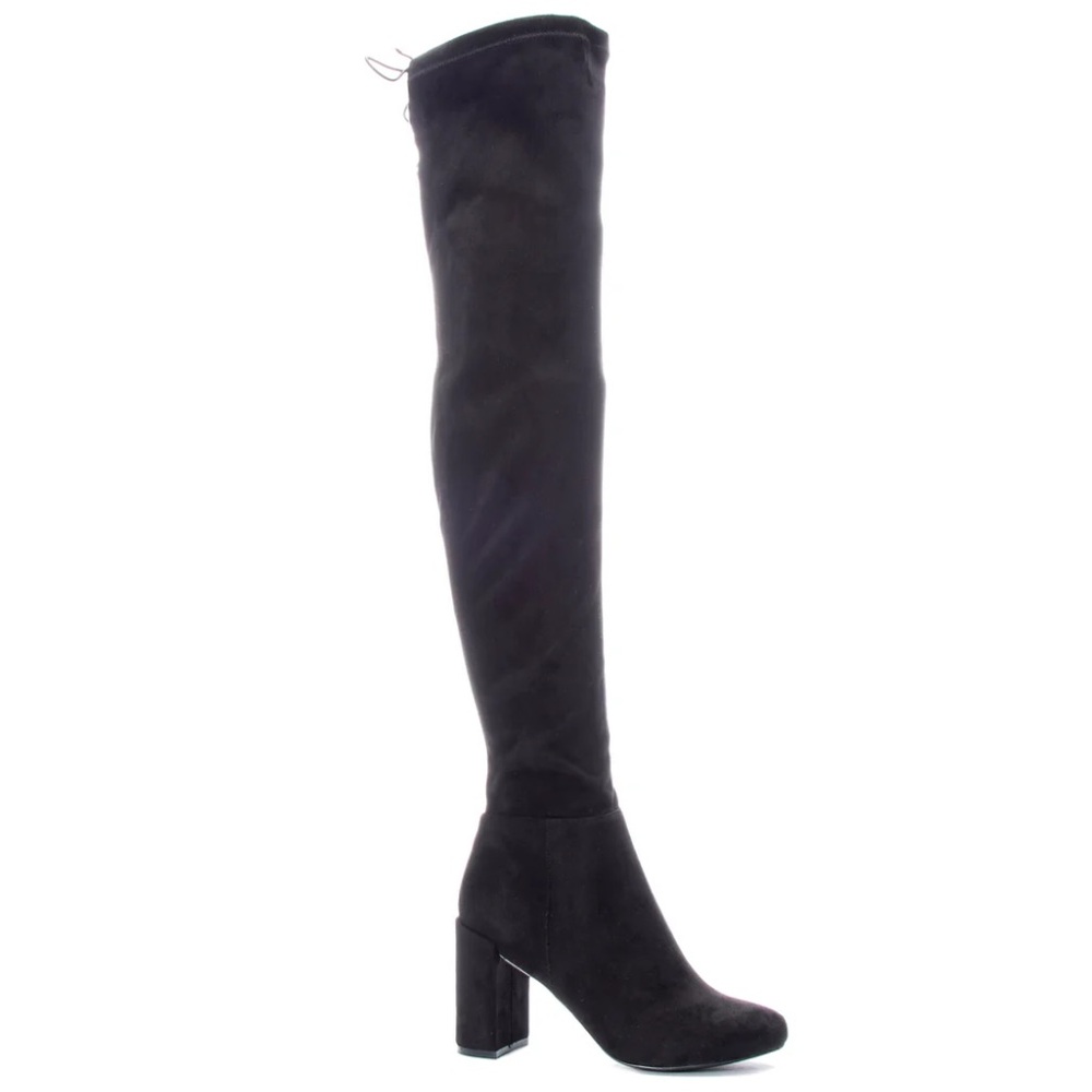 Black Chinese Laundry ‘King’ Suedette Over the Knee Boots